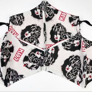 Kiss Rock Band Face Mask With Adjustable Straps